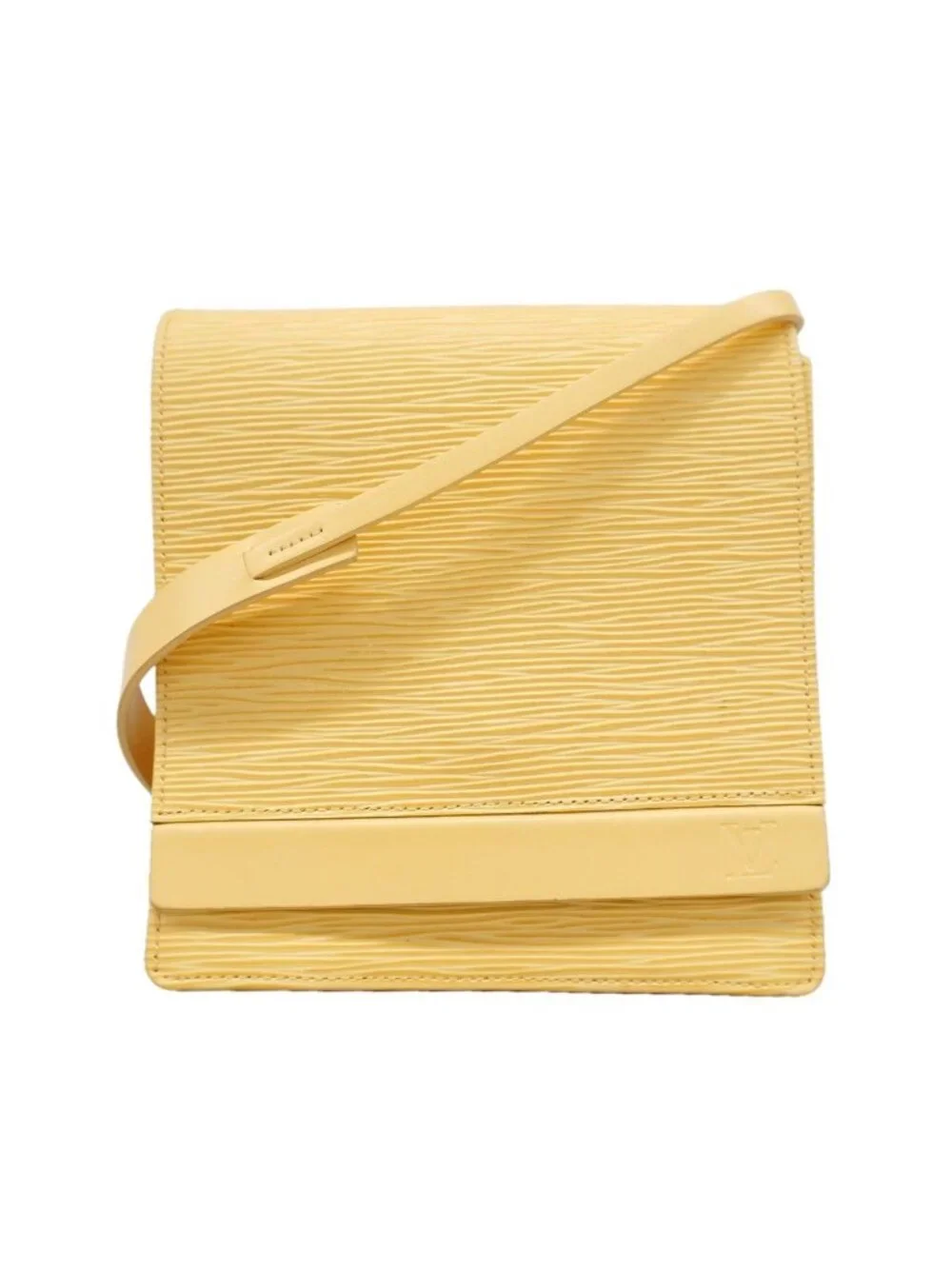 Louis Vuitton Shoulder Bag Epi Biarritz Vanilla